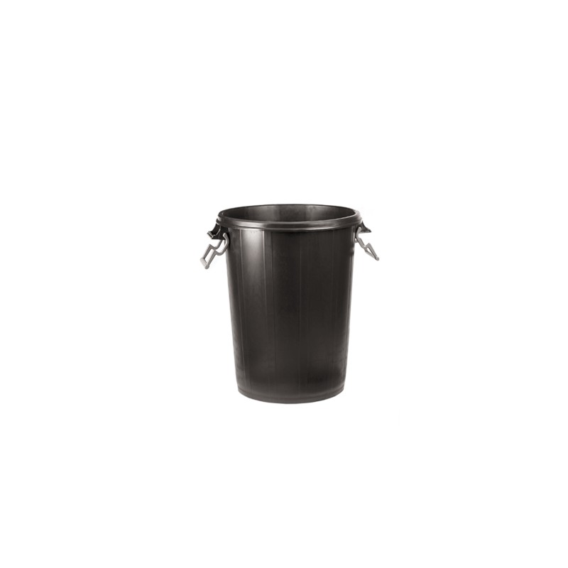 CUBO PLASTICO NEGRO REDONDO 100 L